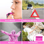 Car Roadside Emergency Kit - 17Pcs Winter Traveler Safety Road Side Assistance Kits, Car Kit Essentials for Men, Women, Teen