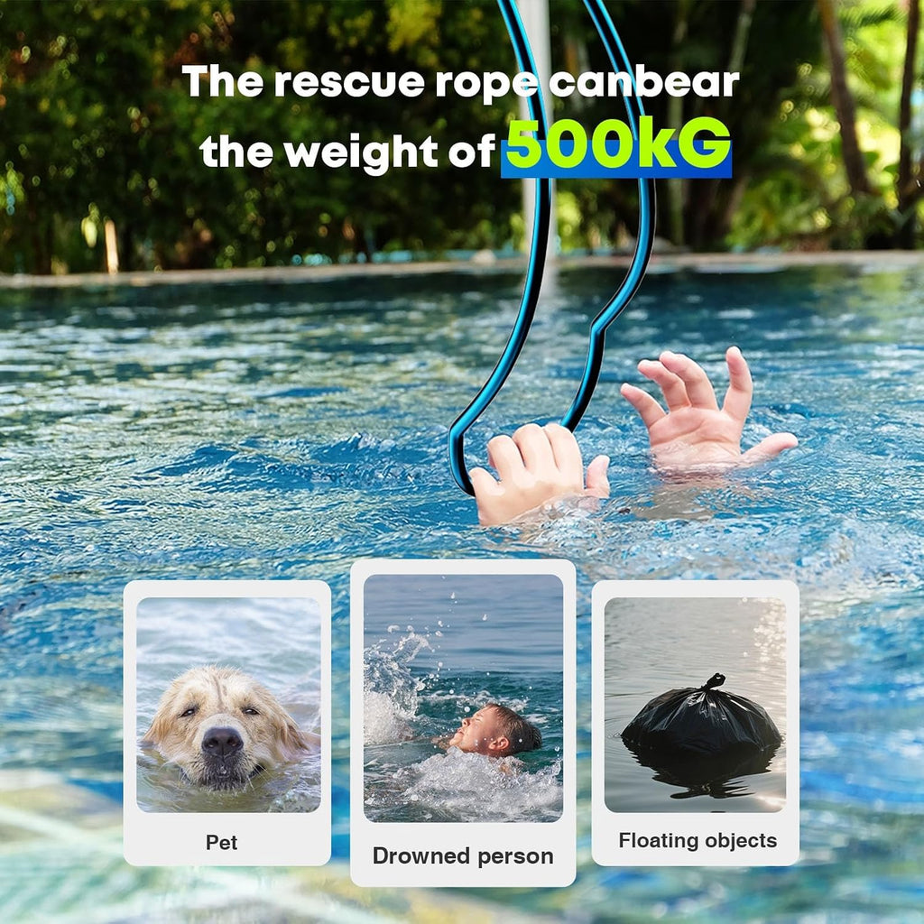 Swimming Pool Safety Hook, 3.3FT Aluminum Telescopic Pole | Life Saving Rescue Equipment, Drowning Person Emergency, Pool Life Saving Pole
