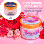 Moroccan Rose Whipped Shea Body Butter, 8.4Oz, Lightweight, Long-Lasting, Hydrating Moisturizer with Natural Shea Butter for Nourishing Essential Body Care