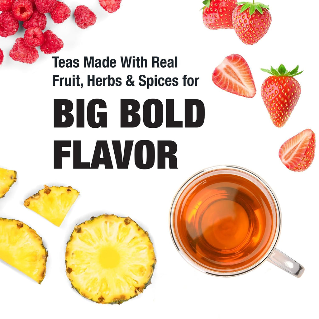 - Fruity Paradise, Strawberry Pineapple Green Tea | Premium Loose Leaf Blend, Tropical Fruit Flavor, Medium Caffeinated, Hot or Iced, 20-25 Cups, 9.6Oz Resealable Pouch