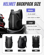 Motorcycle Backpack, Motorcycle Backpacks for Men and Women, Waterproof Motorcycle Backpacks, Helmet Bag Bookbag for Riding, Large