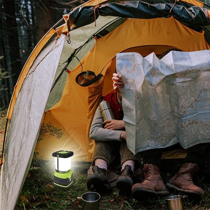 LED Camping Lantern, Battery Powered Bright LED Lantern with 1000LM, IPX4 Waterproof Tent Light, Perfect Camping Flashlight for Hiking, Camping, Hurricane, Emergency, Survival Kits, Home