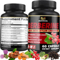 Berberine Supplement with Ceylon Cinnamon, Turmeric, Artichoke, Milk Thistle - Berberine Hcl Supplement Pills - 60 Capsules [2-Month Supply]