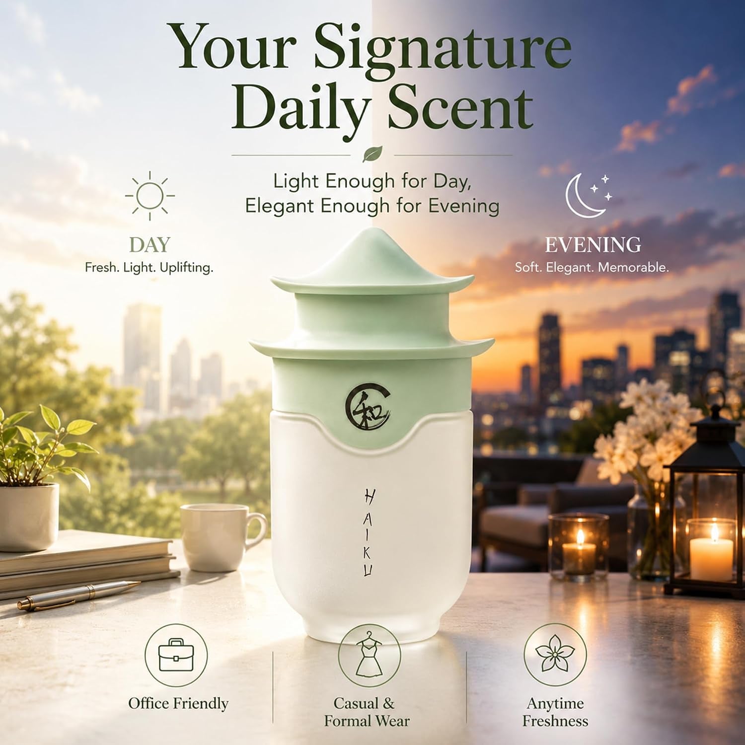 Haiku Eau De Parfum for Women – Nature Inspired Women’S Fragrances – Fresh Green Floral Long Lasting Perfumes for Women with Japanese Yuzu – 1.7 Fl Oz Womens Signature Perfume for Daily Zen Wear