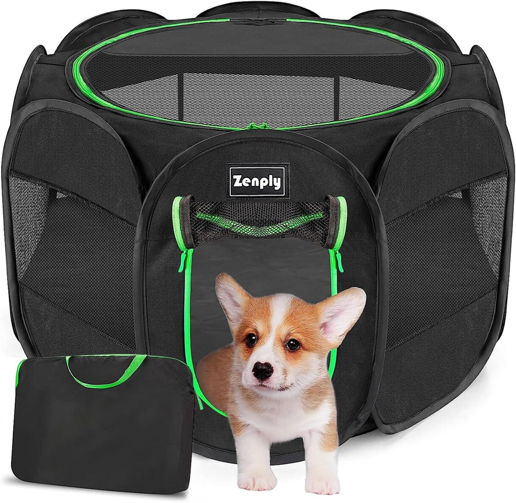 Foldable Pet Playpen, Pop up Dog Kennel Tent for Indoor and Outdoor Use | Foldable Pet Playpen, Pop up Dog Kennel Tent for Indoor and Outdoor Use