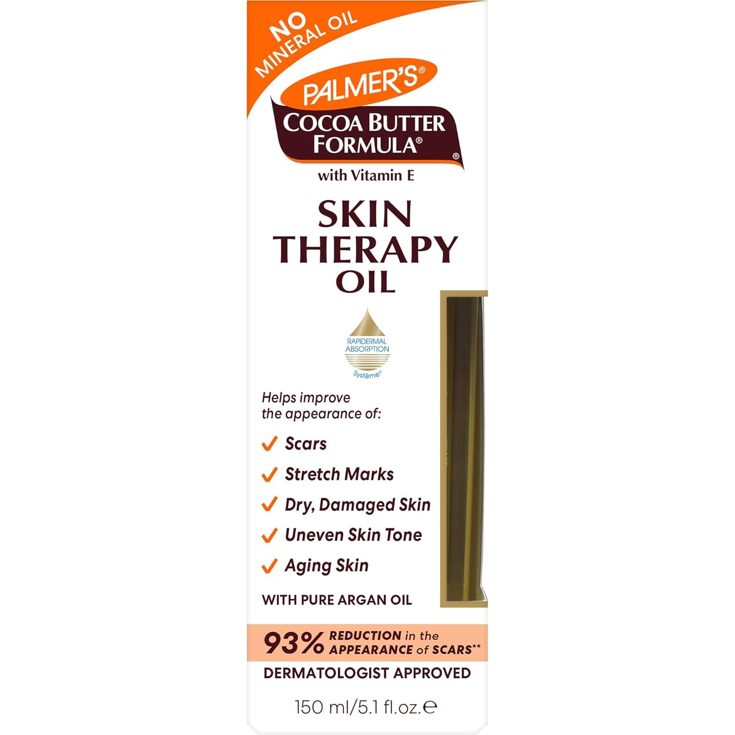 Cocoa Butter Formula Skin Therapy Moisturizing Body Oil with Vitamin E, 5.1 Ounces