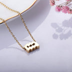 18K Gold Plated Astrology Necklace for Women Jewelry,12 Zodiac Pendant Horoscope Constellations Necklace