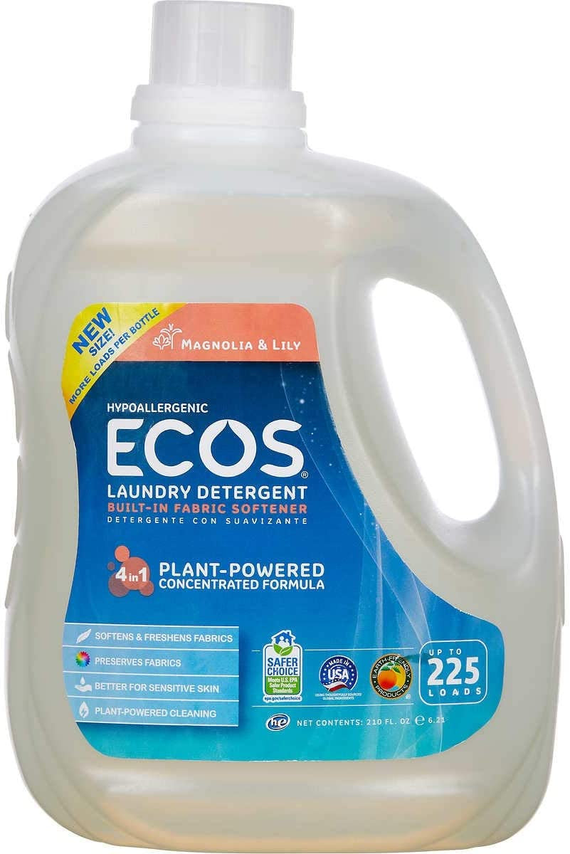 Ecos Liquid Laundry Detergent, Magnolia and Lilies, 210 Ounce
