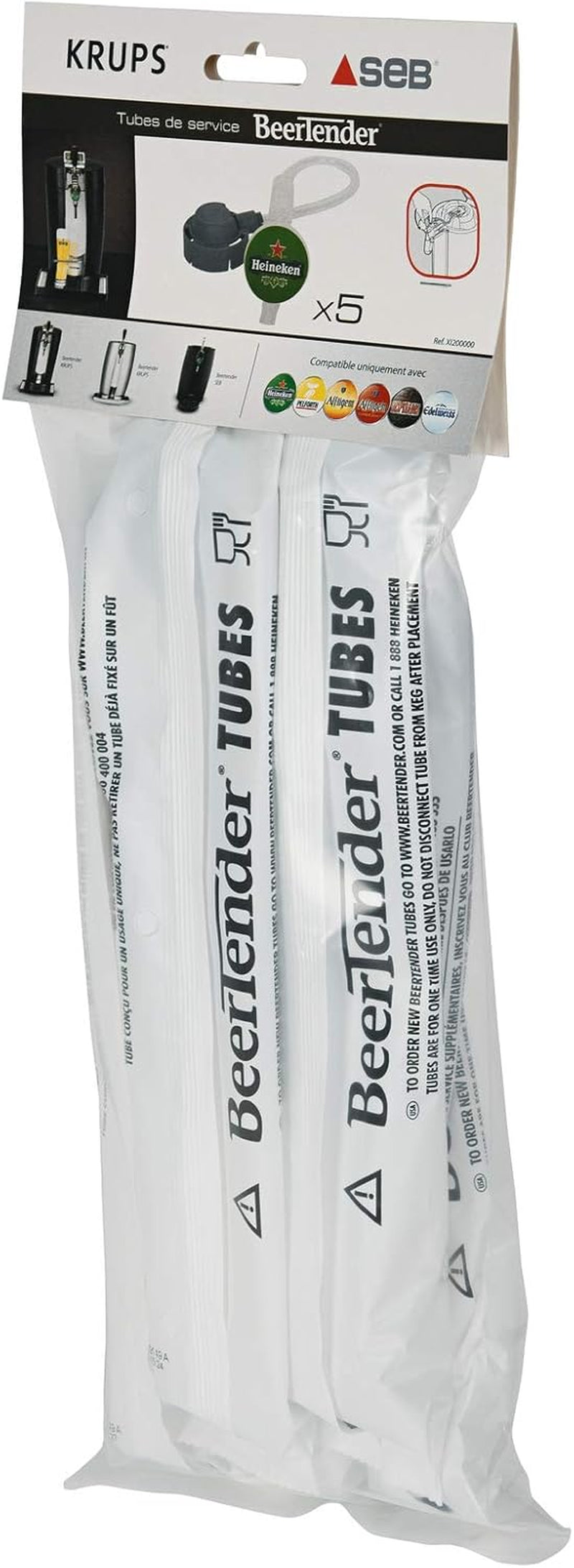 5 Service Tubes for Beertender Beer Pullers
