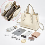 Women Crossbody Handbags Genuine Leather Satchel Handbags for Women Top-Handle Shoulder Tote Purses