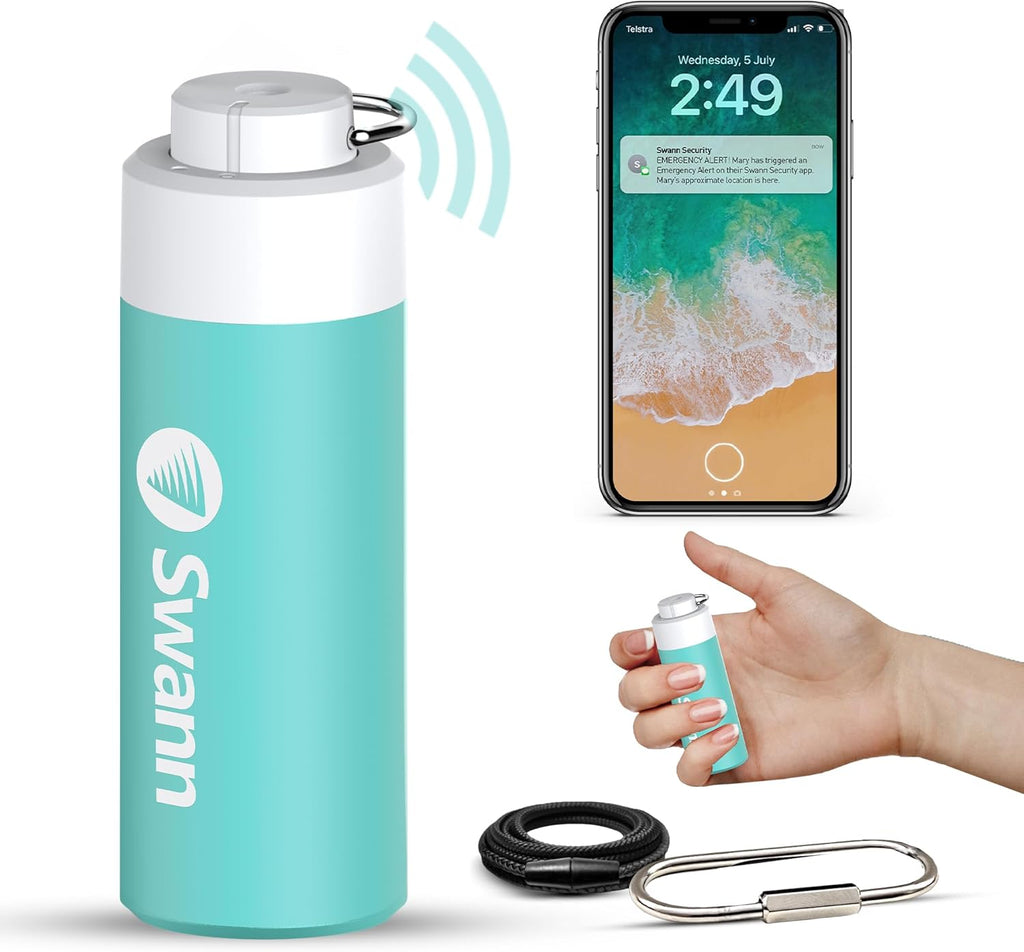 Activeresponse Mobile Personal Safety Alarm - 110Db Loud Emergency Siren with SMS Alerts & Mobile Connectivity, Long Battery Life, Smart SOS Safety Alarm, Key Chain, MPRS