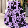 Purple Throw Blanket, 50X60 Inches | for Women Mom Wife Her Girls, Ultra Soft Fuzzy Fleece, Cozy, Teen Girls Home Room Decor