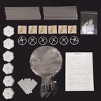 Cold White 6Pc LED Light up Balloon with Sticks, Stands and Batterys, Centerpieces for Party No Helium Required DIY Kit (Cold White)