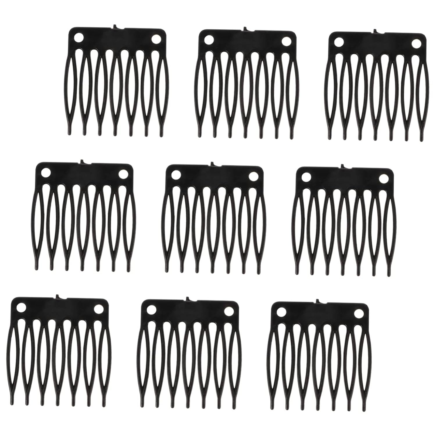 Wig Net Cap Clip Comb Plastic Hair Clips for Wigs 7-Tooth Secure Fixing Accessories with Wig Caps Clips for Comfortable Styling