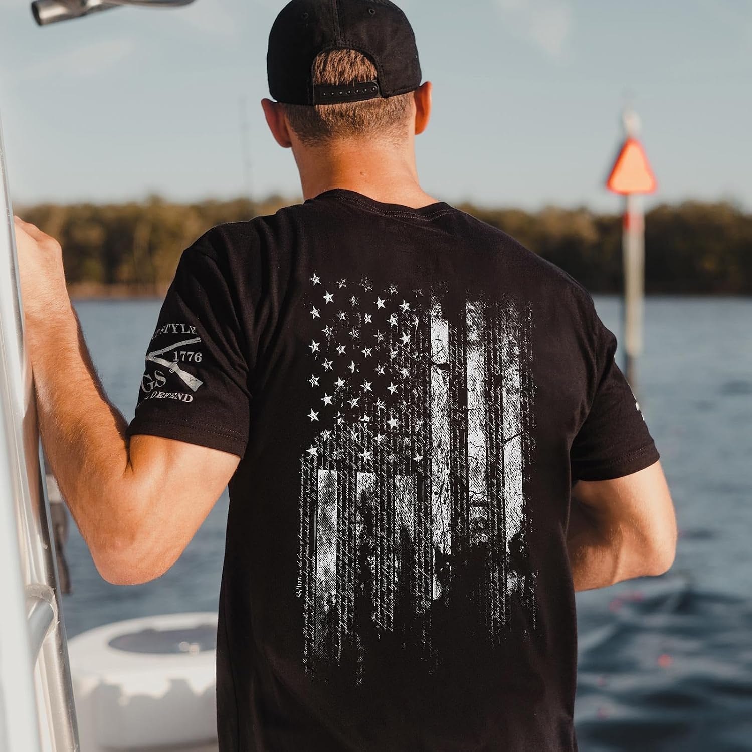 American 1776 Flag Men'S Graphic Tee