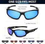 Kids Sunglasses Boys Girls Sports Polarized Sunglasses for Kids Child Youth Baseball Beach Sun Glass with Strap