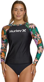 Women'S Long Sleeve Rash Guard, UPF 50+ Sun Protection Swim Shirt | UPF 50+ Sun & UV Protection, Quick-Dry Fabric, Flattering Silhouette, Full Range of Motion, SPF Sun Shirt