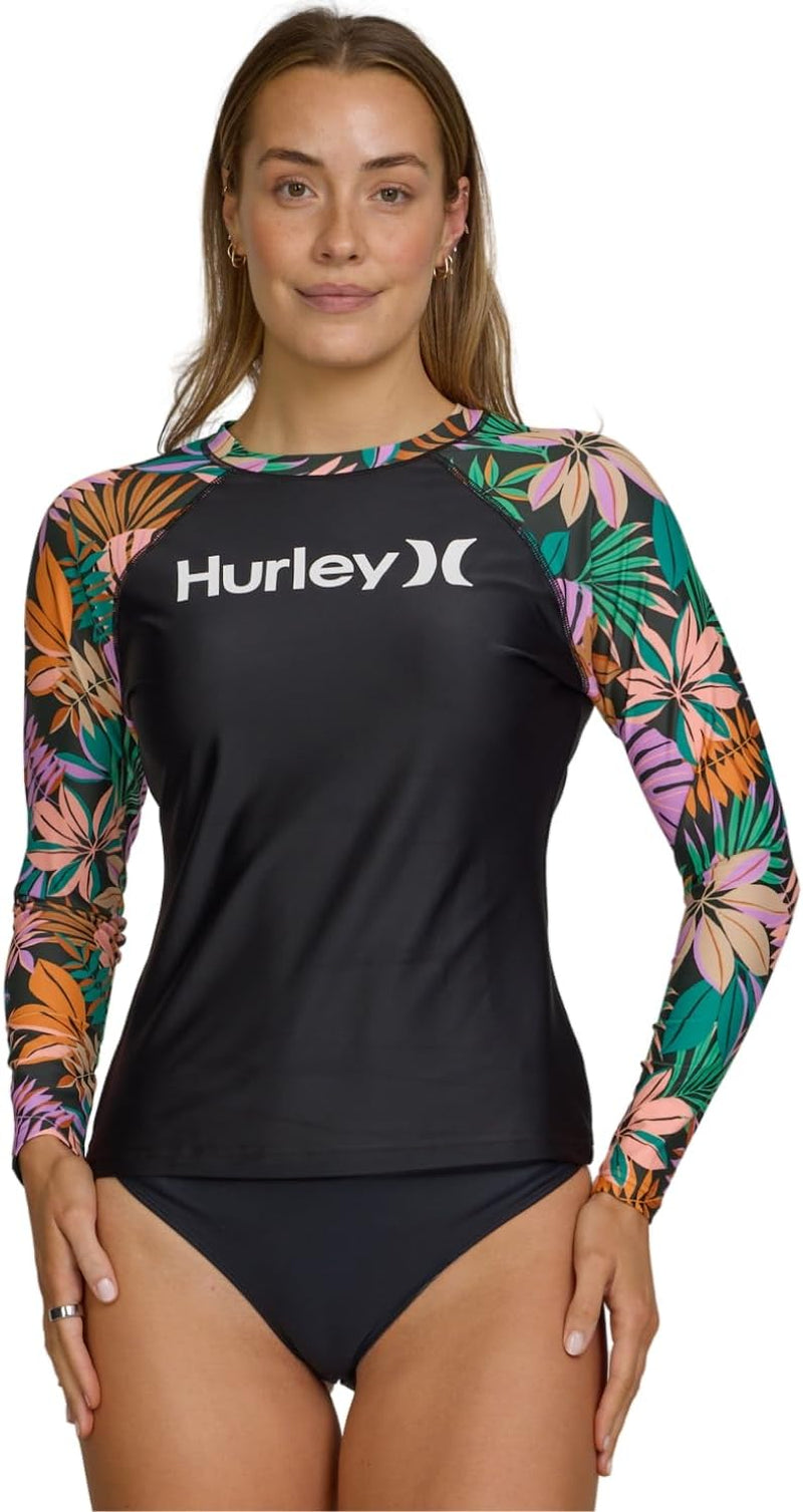 Women'S Long Sleeve Rash Guard, UPF 50+ Sun Protection Swim Shirt | UPF 50+ Sun & UV Protection, Quick-Dry Fabric, Flattering Silhouette, Full Range of Motion, SPF Sun Shirt