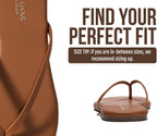 Square Toe Flip Flops for Women - Sandals Women(Dedication) | Womens Flip Flop with Memory Foam Insole Beach Essentials Womens Sandals - Thong Sandals Women Footwear - Square Toe Sandals