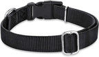 Black Puppy Collar, Quick-Release Buckle, Adjustable for Small Dogs | Durable Nylon, Adjustable Fit for Growing Pups. Great for Home Wear – Keeps Your Pup Looking Sharp & Comfortable