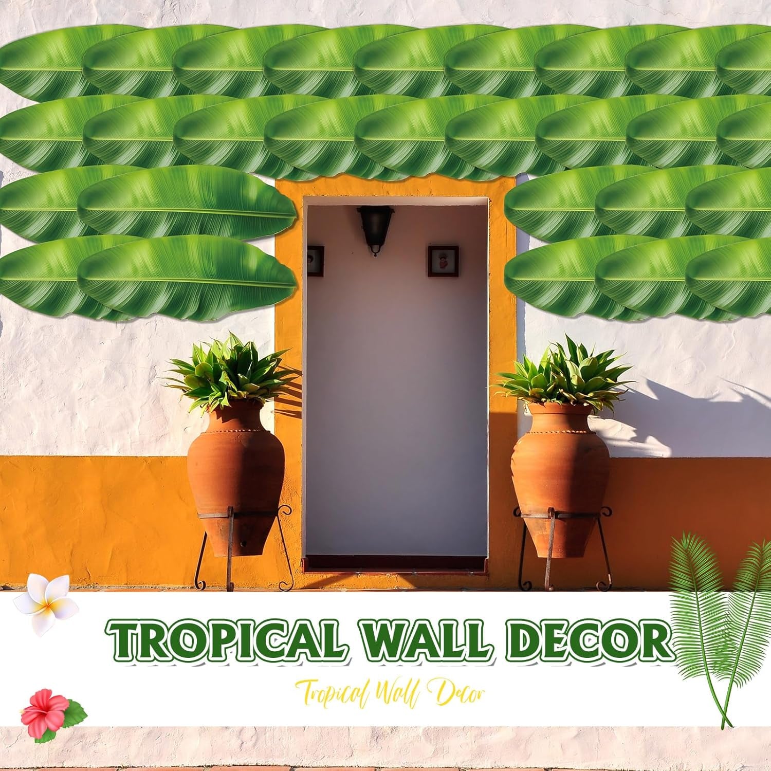 60 Pcs Banana Leaves Parchment Paper Leaf Tropical Artificial Banana Leaves for Cooking Charcuterie Board for Food Serving Hawaiian Party Decoration 22.8 X 9 Inch Centerpieces Placemat