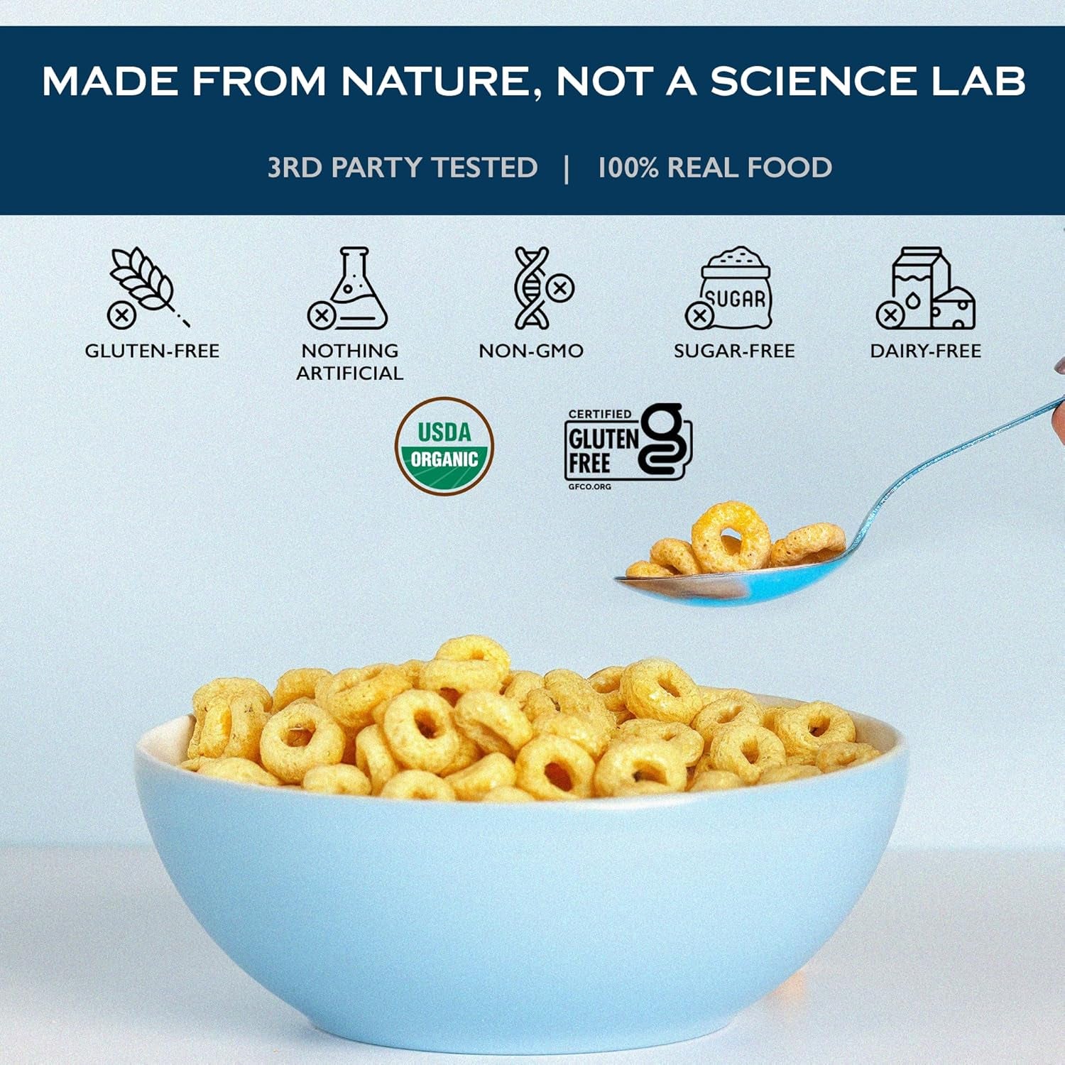 Healthy Cereal That Actually Tastes Good - Organic & 100% Real Food, No Refined Sugar & Gluten Free Cereal, Paleo, Keto Friendly Healthy Snacks for Kids, Adults - [Variety] [3-Pack]