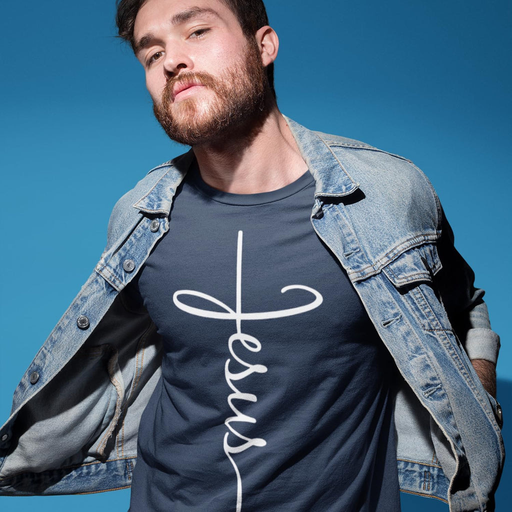 Jesus Cross T-Shirt - Christian Religious Graphic Tee for Men Women | Christian Faith Shirt, Jesus Cross T-Shirt, Religious Graphic Tee, Inspirational Christian Gift, Men Women Apparel