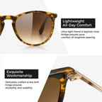 Premium Vintage round Sunglasses for Women Men Classic Retro Style | All-Day Comfort TR90 Frame, Medium Fit, UV400 Protection, Shatter-Resistant Lens, Trendy, Daily Wear, Driving & Travel, Gifts