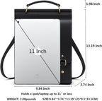 Leather Backpack Purse for Women Fashion Travel Shoulder Bag | Genuine Leather and Microfiber Leather, College Backpacks, Vintage, Casual Work Bag