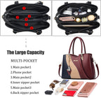 Purses and Handbags for Women Tote PU Leather Ladies Satchel Top Handle Crossbody Shoulder Bag | PU Leather