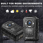1296P HD Police Body Camera,32G Memory, I826 Premium Portable Body Camera,Waterproof Body-Worn Camera with 2 Inch Display,Night Vision,Gps for Law Enforcement Recorder,Security Guards,Personal