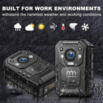 1296P HD Police Body Camera,32G Memory, I826 Premium Portable Body Camera,Waterproof Body-Worn Camera with 2 Inch Display,Night Vision,Gps for Law Enforcement Recorder,Security Guards,Personal