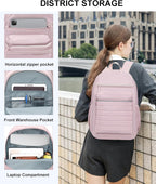 Travel Backpack for Women, Womens Work Backpacks, Backpack Purse, Back Pack for College Girls, Carry-On Travel Backpacks,Pink Bookbag (Light Pink)