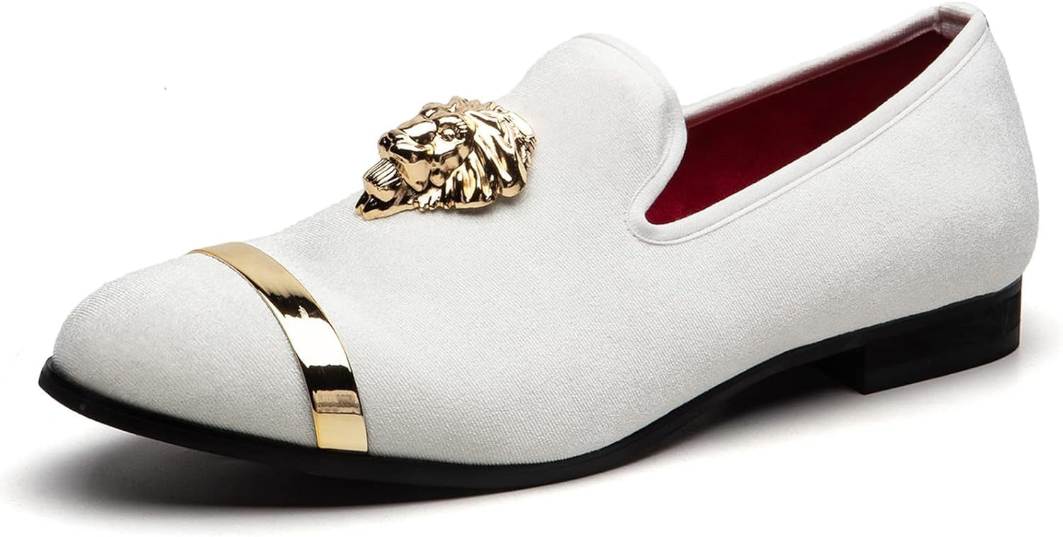 Men'S Loafers Classic Velvet Men Fashion Loafers Wedding Party Shoes for Men