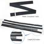 Black Elastic Bands Wig Accessories for Making Wigs/Lace Frontal/Lace Closure 2.5Cm Width 6Pcs (Elastic Band, 6Pcs) | 2.5Cm Wide Sturdy Black Elastic Bands, 6 Pieces per Set, Flexible Stretch, Wig Making, Lace Frontal and Lace Closure Fixing