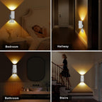 Motion Sensor Light Indoor, Night Lights Plug into Wall, Motion Sensor & Dusk to Dawn Sensor, 3 Light Modes, Dimmable Night Light for Bedroom Bathroom Hallway Kitchen Stairs (White, 2 Pack)