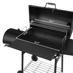 26.77-In W Black Barrel Charcoal Grill