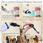 2026 Upgrade Dog Nail Clippers, Groom Silent Pro Nail Grinder Set, Dog and Cat Nail Clipper, Dog Nail Trimmers for Small and Medium-Sized Pets of Different Sizes