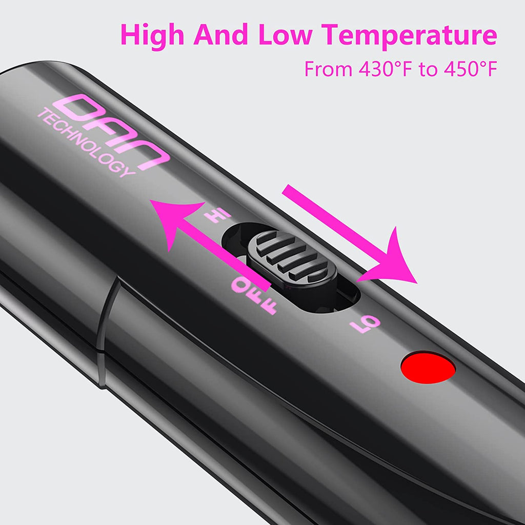Mini Hot Comb,Dual Voltage Pressing Comb,450℉ Heat Comb Hair Straightener,Fast Heating Plug in Hot Comb,Ceramic Hot Comb Electric for Wigs,Electric Straightening Comb for Black Hair