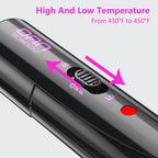 Mini Hot Comb,Dual Voltage Pressing Comb,450℉ Heat Comb Hair Straightener,Fast Heating Plug in Hot Comb,Ceramic Hot Comb Electric for Wigs,Electric Straightening Comb for Black Hair