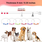 Led Dog Collar - Waterproof Lighted Doggie Collars for Night Rechargeable, High Visibility TPU Cuttable Lighted Pet Collar (Red)