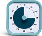 Home MOD – 60-Minute Visual Timer Home Edition, Silent Operation Study Tool for Kids Desk, Homeschool Supplies, Office & Meetings (Lake Day Blue)