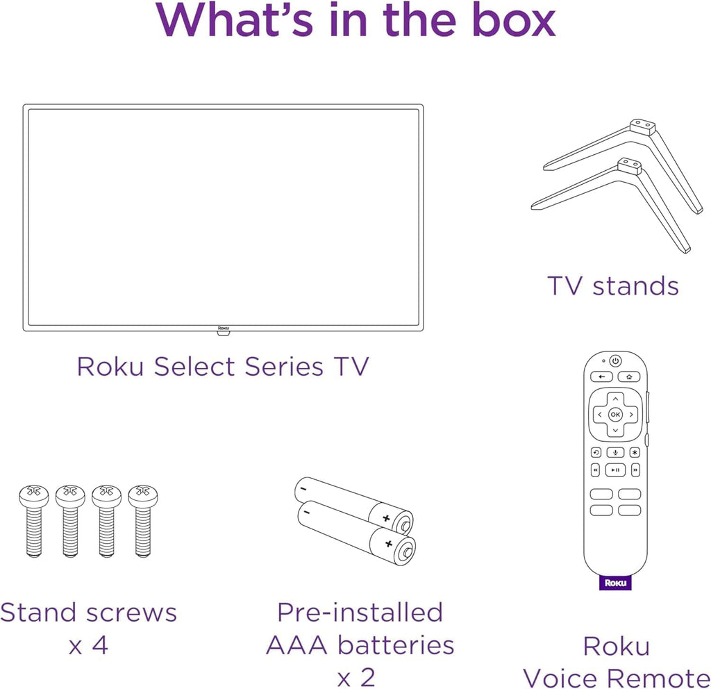 40" Select Series 1080P Full HD Smart tv with Voice Remote, Bright Picture, Customizable Home Screen, and Free TV