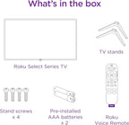 40" Select Series 1080P Full HD Smart tv with Voice Remote, Bright Picture, Customizable Home Screen, and Free TV