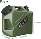 3.2GAL Camping Water Jug, Portable Water Storage Container with Spigot, Leak-Proof Lid & Dual Handles, Outdoor Water Tank for Camping, RV, Emergency Preparedness