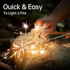 Ferro Rod Fire Starter, Survival Flint and Steel Fire Starter Kit for Hiking, Bushcraft,Camping Essentials Gear, Emergency Supplies - Ideal Gift for Explorers