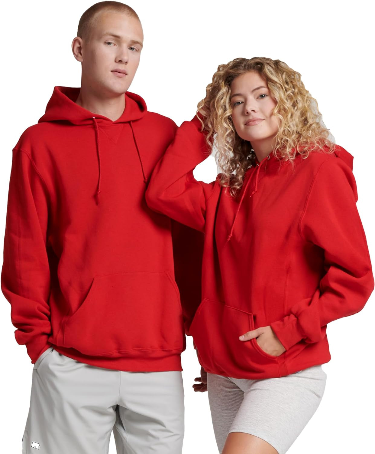 Mens Dri-Power Fleece Hoodies, Moisture Wicking, Cotton Blend, Relaxed Fit, Sizes S-4X