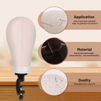 Wig Stand Set, 22In Off-White Canvas Wig Head with 360 Rotation & Adjustable Height, Includes Tripod, Wig Caps, Pins, Thread, Brush