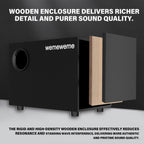 Computer Speakers, PC Speakers with Subwoofer, 2.1 Gaming Speakers for Desktop PC, USB Powered Wired 3.5Mm Aux for Monitor, Laptop, Desk