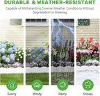 40Ft Edging for Landscaping 6 Inch Tall Garden Edging with 40Pcs Anchoring Stakes, 40Pcs White Garden Edging Border Landscape Edging Flower Bed Edging Borders